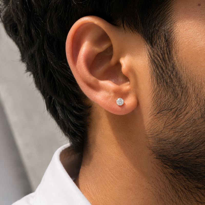 Elegant Silver Studs