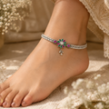 Floral Stone Charm Payal