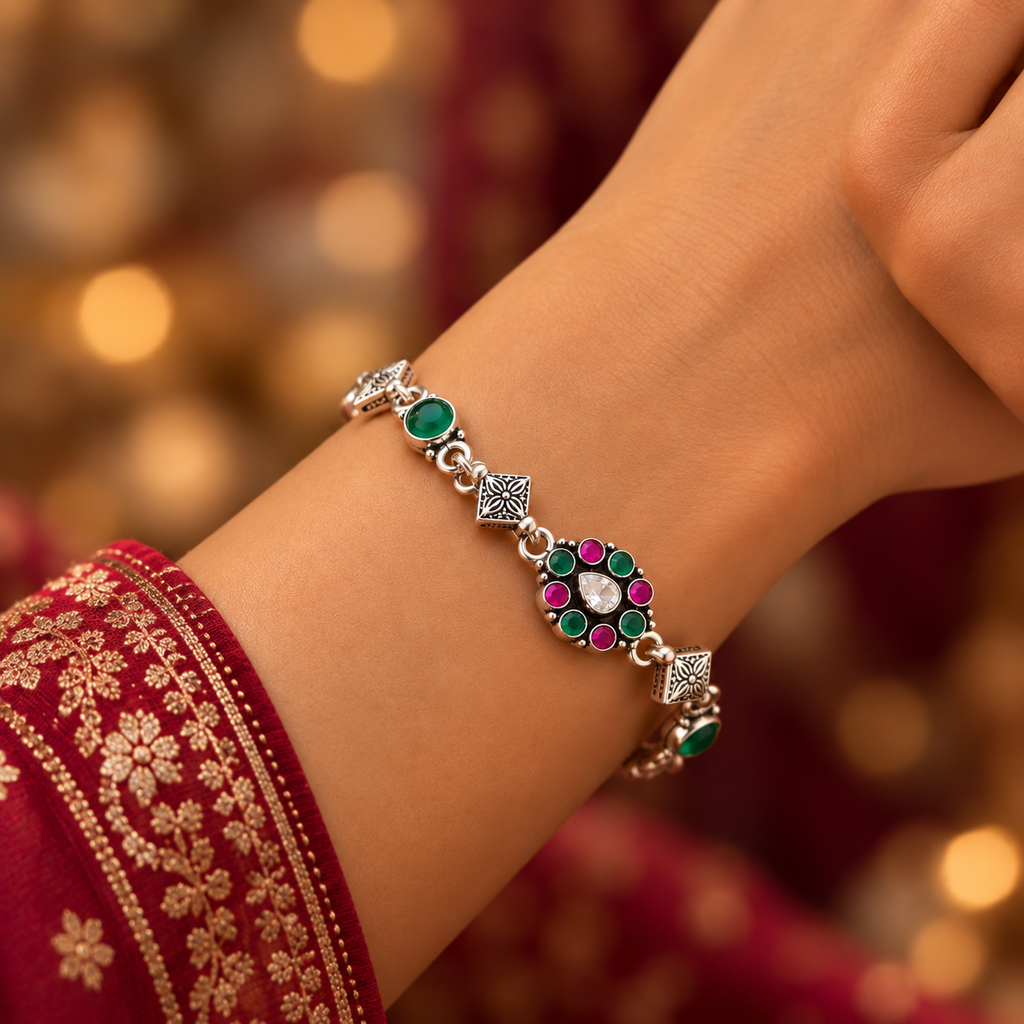 Rajasthani Meenakari Heritage Bracelet