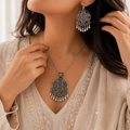 Antique Silver Pendant Set