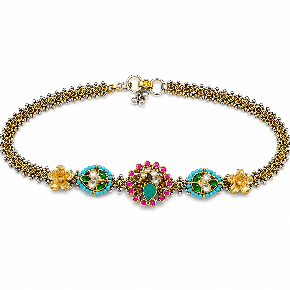 Royal Kundan Floral Payal
