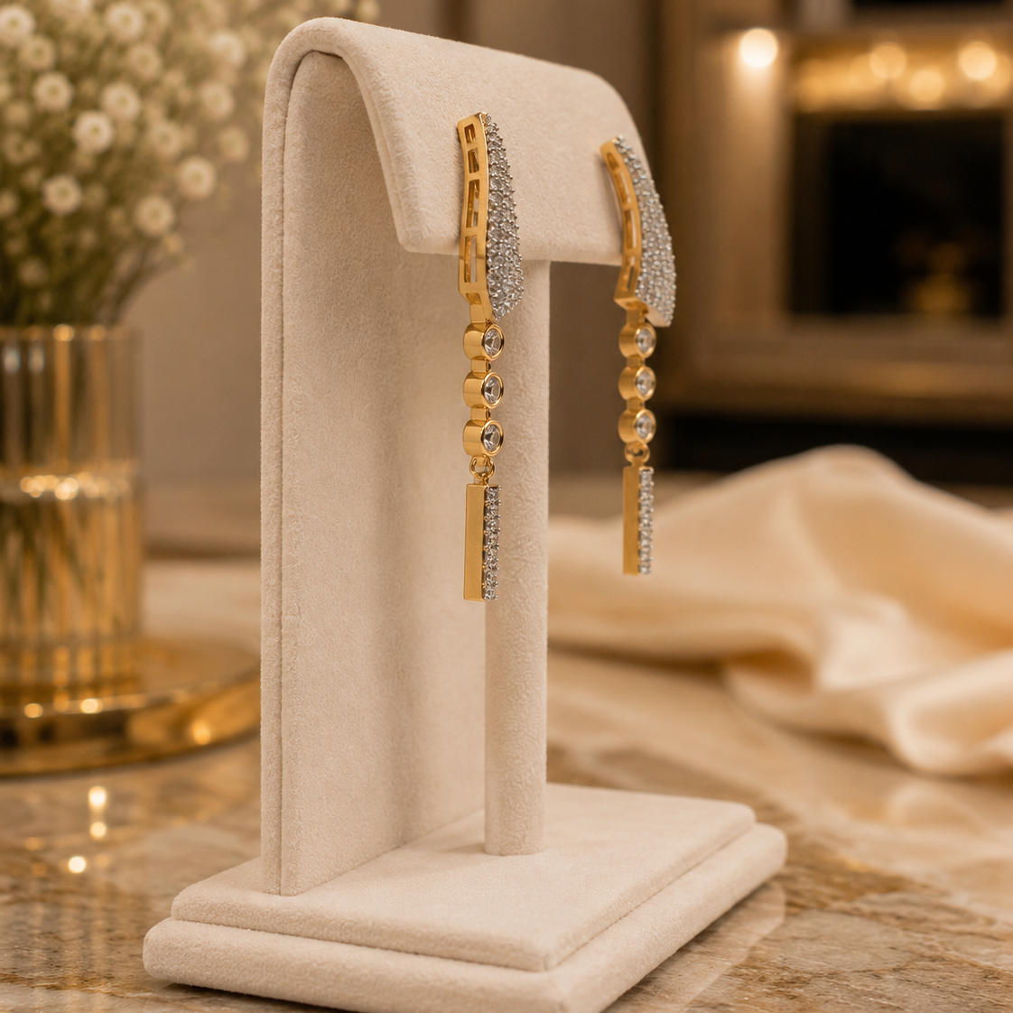 Pearl Cascade Y-Necklace Set