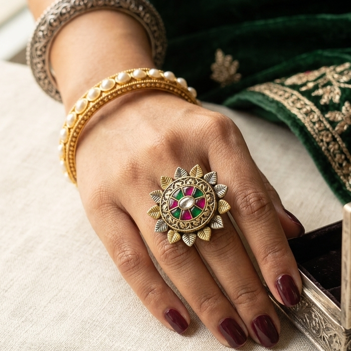Rangoli Bloom Ring