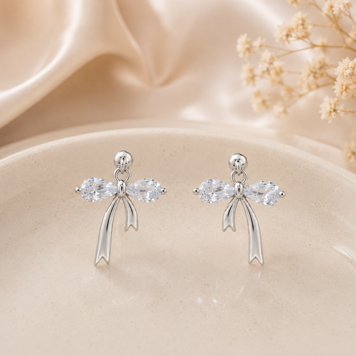 Crystal Bow Studs