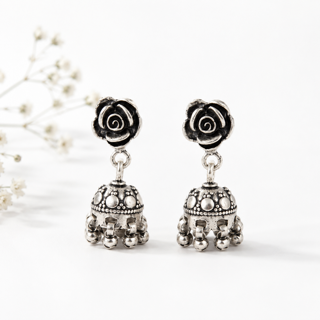 Rose Petal Jhumki