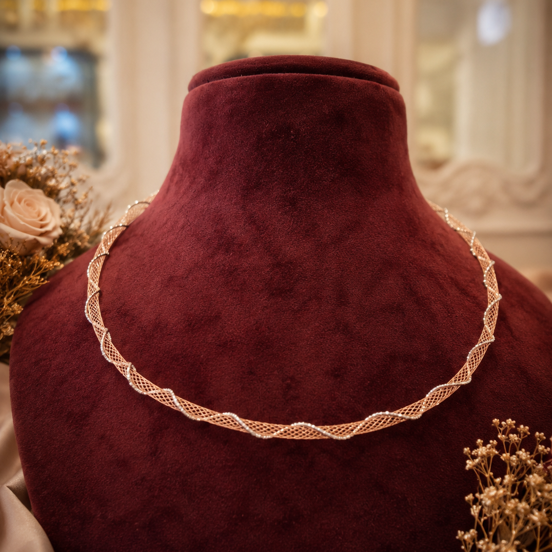 Twisted Rosegold Necklace