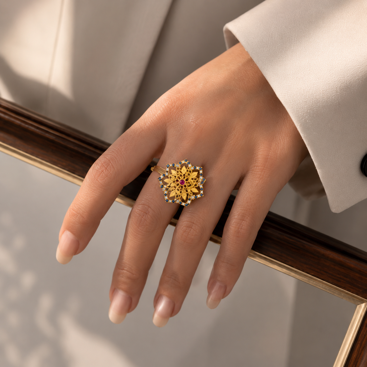 Rajnigandha Bloom Ring