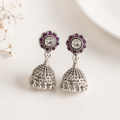 Amethyst Bloom Jhumki