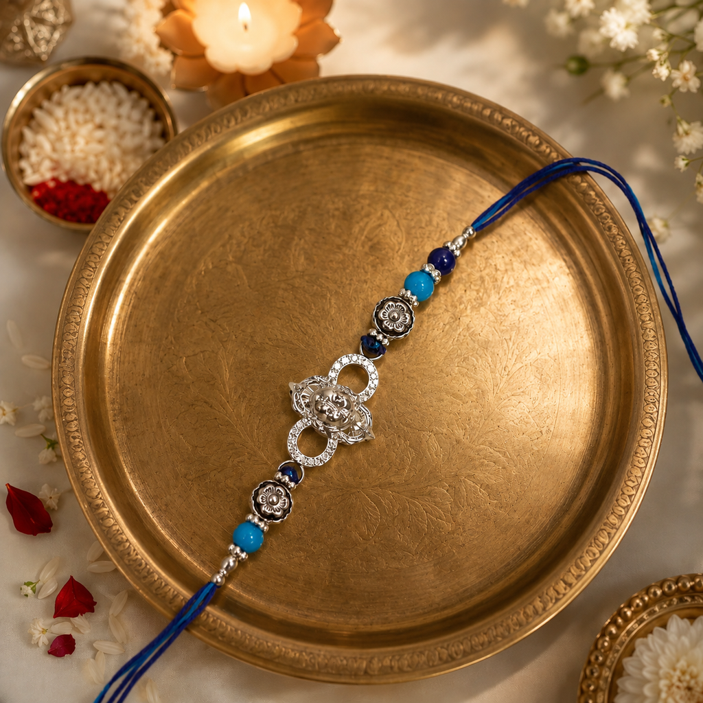 Kanha 925 Silver Rakhi