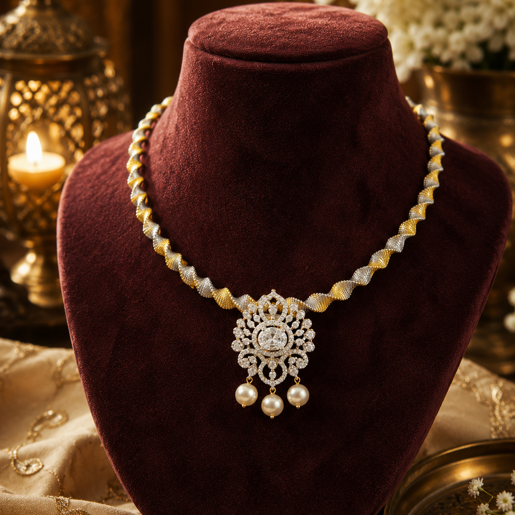 Pearl Bloom Statement Necklace