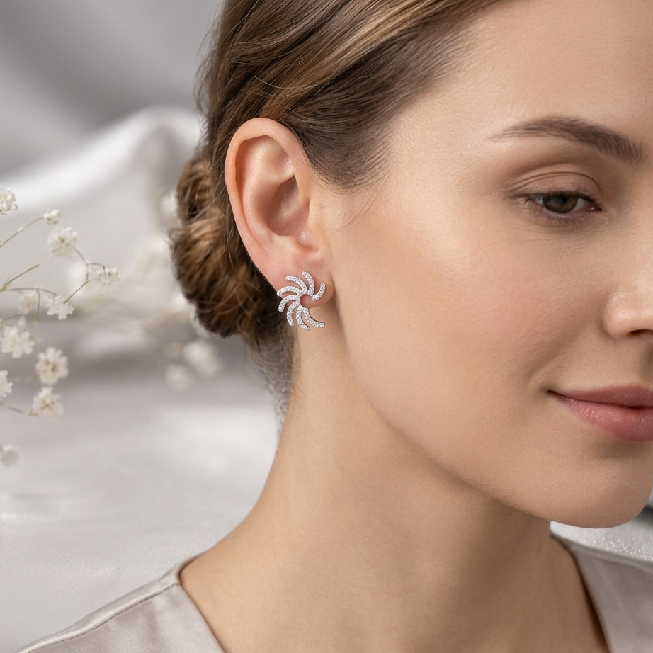 Aurora Swirl Studs