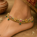 Royal Rajasthani Kundan Ghungroo Payal