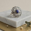 Blue Stone Statement Ring
