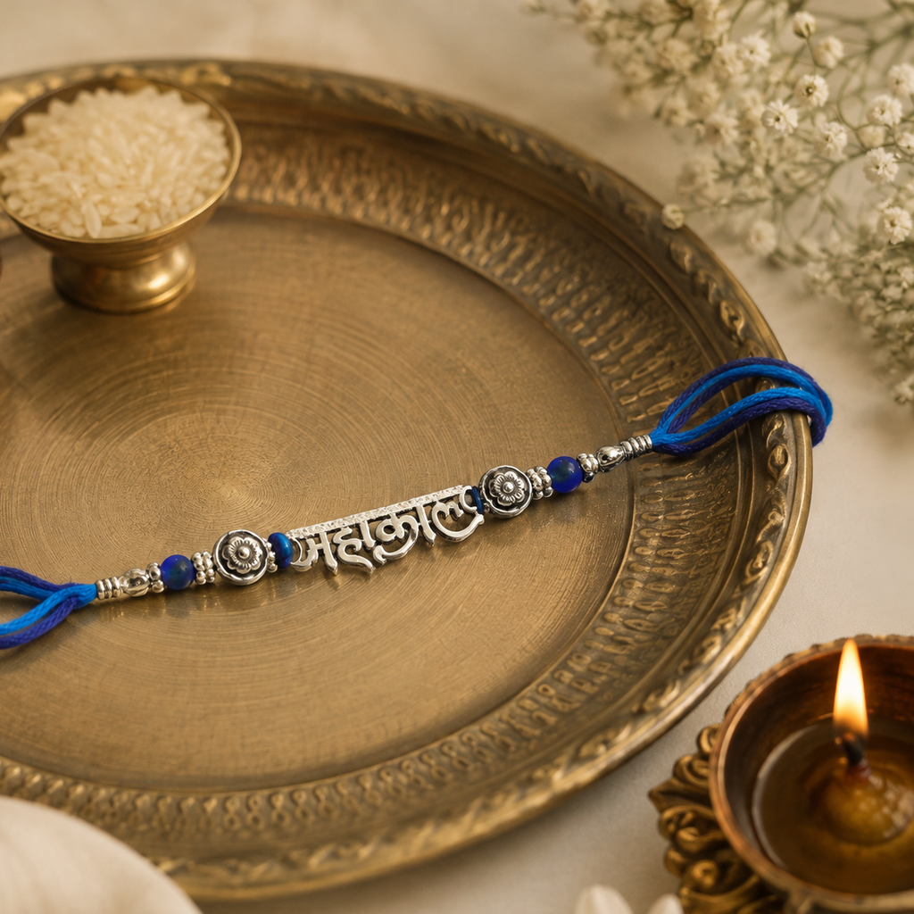 Shri Mahakaal Silver Rakhi